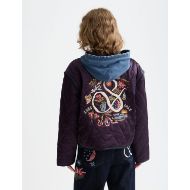 Picture of SCOTCH&SODA WOMEN'S 40 YEARS EMBROIDERED SOUVENIR JACKET IN SWEET GRAPE 7