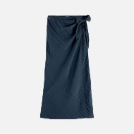 Picture of SCOTCH&SODA WOMEN'S TIE WRAP SKIRT IN CARBON 1