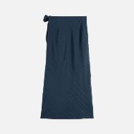 Picture of SCOTCH&SODA WOMEN'S TIE WRAP SKIRT IN CARBON 2
