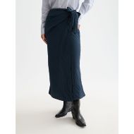 Picture of SCOTCH&SODA WOMEN'S TIE WRAP SKIRT IN CARBON 4