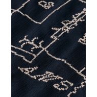 Picture of SCOTCH&SODA WOMEN'S CROSS-STITCH EMBROIDERED MIDI DRESS IN CARBON 3