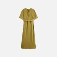 Picture of SCOTCH&SODA WOMEN'S TIE WRAP DRESS IN GREEN MOSS 2