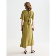 Picture of SCOTCH&SODA WOMEN'S TIE WRAP DRESS IN GREEN MOSS 6