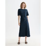 Picture of SCOTCH&SODA WOMEN'S TIE WRAP DRESS IN CARBON 4