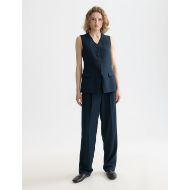 Picture of SCOTCH&SODA WOMEN'S ROBYN HIGH RISE TAPERED LEG PANTS IN CARBON 7
