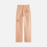 Picture of SCOTCH&SODA WOMEN'S THE RIPPLE HIGH RISE STRAIGHT LEG PANTS IN ROSE DUST 2