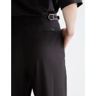 Picture of SCOTCH&SODA WOMEN'S QUINN MID RISE WIDE LEG PANTS WITH CROSS STITCHING IN METEORITE 6