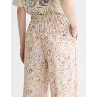 Picture of SCOTCH&SODA WOMEN'S GIA MID RISE WIDE LEG ALL OVER PRINTED PANTS IN COSMIC SKY EGGNOG 6
