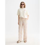Picture of SCOTCH&SODA WOMEN'S GIA MID RISE WIDE LEG ALL OVER PRINTED PANTS IN COSMIC SKY EGGNOG 7