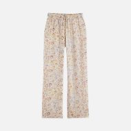 Picture of SCOTCH&SODA WOMEN'S GIA MID RISE WIDE LEG ALL OVER PRINTED PANTS IN COSMIC SKY EGGNOG 1