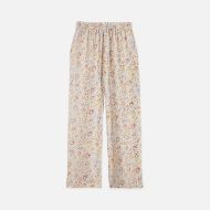 Picture of SCOTCH&SODA WOMEN'S GIA MID RISE WIDE LEG ALL OVER PRINTED PANTS IN COSMIC SKY EGGNOG 2