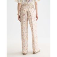 Picture of SCOTCH&SODA WOMEN'S GIA MID RISE WIDE LEG ALL OVER PRINTED PANTS IN COSMIC SKY EGGNOG 5