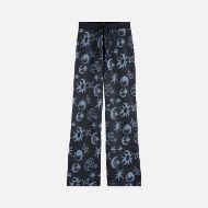 Picture of SCOTCH&SODA WOMEN'S JACQUARD KNITTED TROUSERS IN COSMIC SKY SPACED CARBON 1
