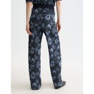 Picture of SCOTCH&SODA WOMEN'S JACQUARD KNITTED TROUSERS IN COSMIC SKY SPACED CARBON 5