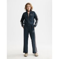 Picture of SCOTCH&SODA WOMEN'S INTERLOCK SWEATPANTS IN CARBON 7