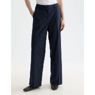 Picture of SCOTCH&SODA WOMEN'S CORE EDIE PANT IN NIGHT BLUE PINSTRIPE 4