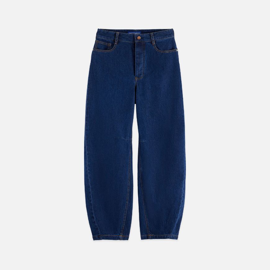 Picture of SCOTCH&SODA WOMEN'S THE LOOP HIGH RISE BARREL JEANS - TOP NOTCH