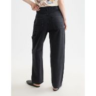 Picture of SCOTCH&SODA WOMEN'S RAINE HIGH RISE WIDE LEG - BLACK SUN 5