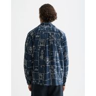 Picture of SCOTCH&SODA MEN'S ALLOVER EMBROIDERED SHIRT IN BLACK 5