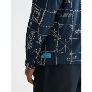 Picture of SCOTCH&SODA MEN'S ALLOVER EMBROIDERED SHIRT IN BLACK 6