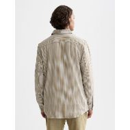 Picture of SCOTCH&SODA MEN'S MICROCHECK COTTON POPLIN SHIRT IN DARK GREEN 5