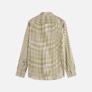 Picture of SCOTCH&SODA MEN'S MICROCHECK COTTON POPLIN SHIRT IN DARK GREEN 2