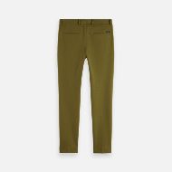 Picture of SCOTCH&SODA MEN'S SEASONAL CORE MOTT TAILORED COTTON BLEND JERSEY CHINO IN DARK GREEN 2