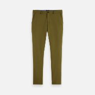 Picture of SCOTCH&SODA MEN'S SEASONAL CORE MOTT TAILORED COTTON BLEND JERSEY CHINO IN DARK GREEN 1