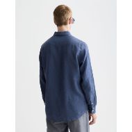 Picture of SCOTCH&SODA MEN'S SEASONAL CORE LINEN REGULAR-FIT SHIRT IN NAVY 6