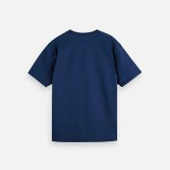 Picture of SCOTCH&SODA MEN'S SEASONAL CORE CHEST ARTWORK RELAXED-FIT T-SHIRT IN NAVY 2