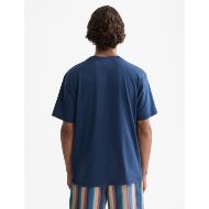 Picture of SCOTCH&SODA MEN'S SEASONAL CORE CHEST ARTWORK RELAXED-FIT T-SHIRT IN NAVY 5