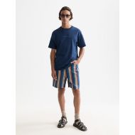 Picture of SCOTCH&SODA MEN'S SEASONAL CORE CHEST ARTWORK RELAXED-FIT T-SHIRT IN NAVY 7