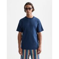 Picture of SCOTCH&SODA MEN'S SEASONAL CORE CHEST ARTWORK RELAXED-FIT T-SHIRT IN NAVY 4