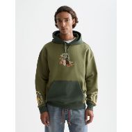 Picture of SCOTCH&SODA MEN'S THE 40TH ANNIVERSARY EMBROIDERED RELAXED-FIT HOODIE IN DARK GREEN 4