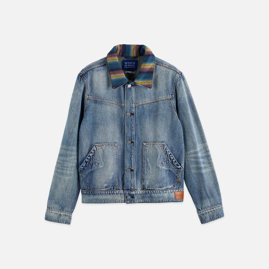 Снимка на SCOTCH&SODA МЪЖКО ЯКЕ WASHED DENIM RANCH В NAVY