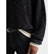 Picture of SCOTCH&SODA MEN'S V-NECK CABLE LOOSE-FIT PULLOVER IN BLACK 7