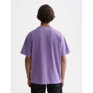 Picture of SCOTCH&SODA MEN'S FRONT ARTWORK RELAXED-FIT SNOW-WASHED T-SHIRT IN DARK PURPLE 5