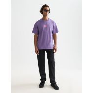 Picture of SCOTCH&SODA MEN'S FRONT ARTWORK RELAXED-FIT SNOW-WASHED T-SHIRT IN DARK PURPLE 7