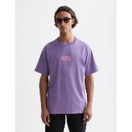 Picture of SCOTCH&SODA MEN'S FRONT ARTWORK RELAXED-FIT SNOW-WASHED T-SHIRT IN DARK PURPLE 4