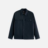 Снимка на SCOTCH&SODA МЪЖКИ COTTON-BLEND TWILL RELAXED-FIT OVERSHIRT В NAVY 1
