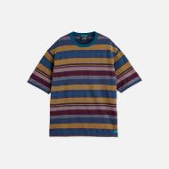 Picture of SCOTCH&SODA MEN'S JACQUARD-KNITTED LOOSE-FIT T-SHIRT IN MULTICOLOR 1