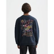 Picture of SCOTCH&SODA MEN'S FRONT AND BACK ARTWORK REGULAR-FIT SWEATSHIRT IN DARK BLUE 5