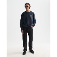 Picture of SCOTCH&SODA MEN'S FRONT AND BACK ARTWORK REGULAR-FIT SWEATSHIRT IN DARK BLUE 7