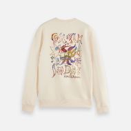 Picture of SCOTCH&SODA MEN'S FRONT AND BACK ARTWORK REGULAR-FIT SWEATSHIRT IN LIGHT BEIGE 2