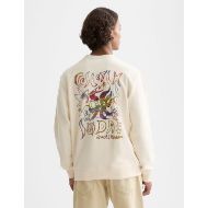 Picture of SCOTCH&SODA MEN'S FRONT AND BACK ARTWORK REGULAR-FIT SWEATSHIRT IN LIGHT BEIGE 5