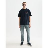 Picture of SCOTCH&SODA MEN'S FRONT AND BACK ARTWORK RELAXED-FIT T-SHIRT IN DARK BLUE 7