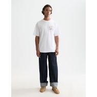 Picture of SCOTCH&SODA MEN'S FRONT AND BACK ARTWORK RELAXED-FIT T-SHIRT IN WHITE/PASTEL 7