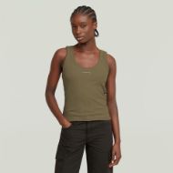 Picture of G-STAR WOMEN'S SLIM RIB TANK TOP IN GREEN 1