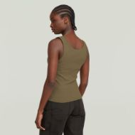 Picture of G-STAR WOMEN'S SLIM RIB TANK TOP IN GREEN 2