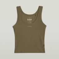 Picture of G-STAR WOMEN'S SLIM RIB TANK TOP IN GREEN 6